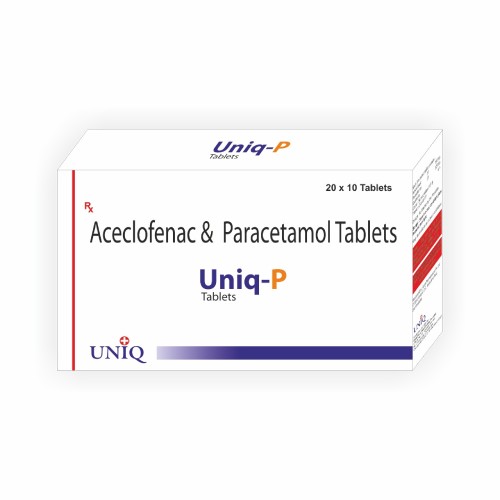 Uniq P - Aceclofenac paracetamol tablet